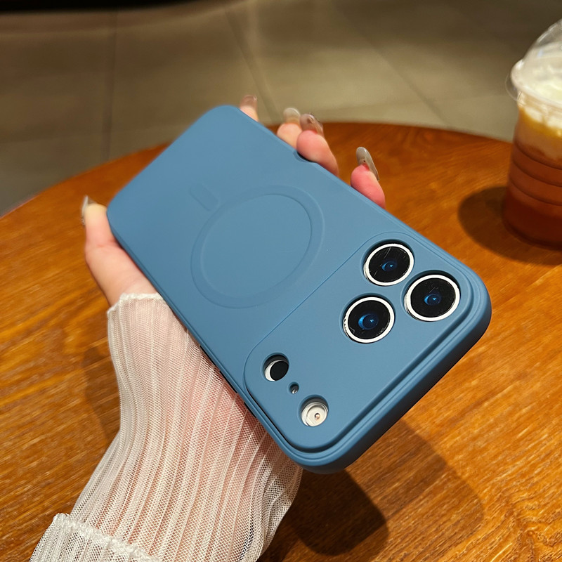 Magnetic Liquid Phone Case, Minimalist, Full-body Protection, Drop-proof - Image 9
