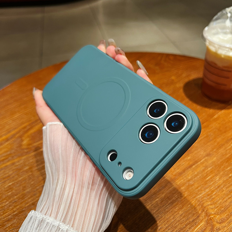 Magnetic Liquid Phone Case, Minimalist, Full-body Protection, Drop-proof - Image 6