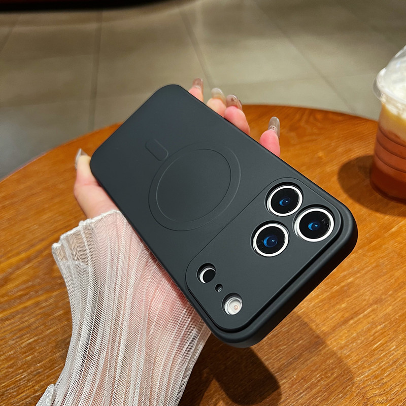 Magnetic Liquid Phone Case, Minimalist, Full-body Protection, Drop-proof - Image 7