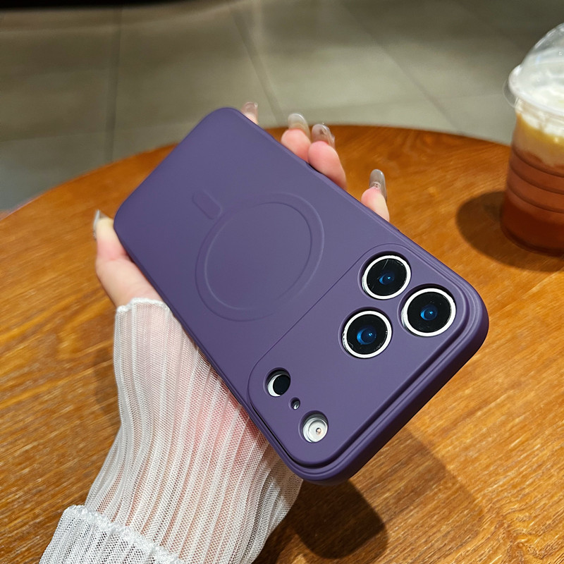 Magnetic Liquid Phone Case, Minimalist, Full-body Protection, Drop-proof - Image 10