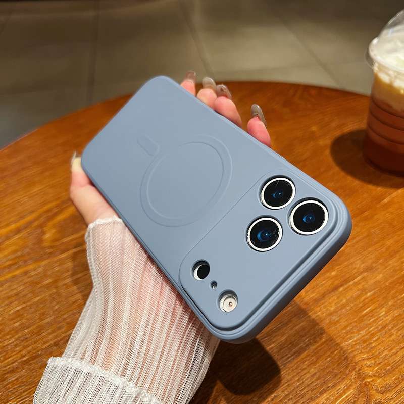 Magnetic Liquid Phone Case, Minimalist, Full-body Protection, Drop-proof - Image 11