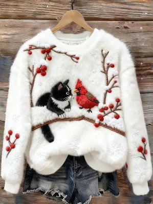 3D Digital Print Pattern Christmas Women's Flannel Sweatshirt Lyj3 5Xl - Shop at LoveMi