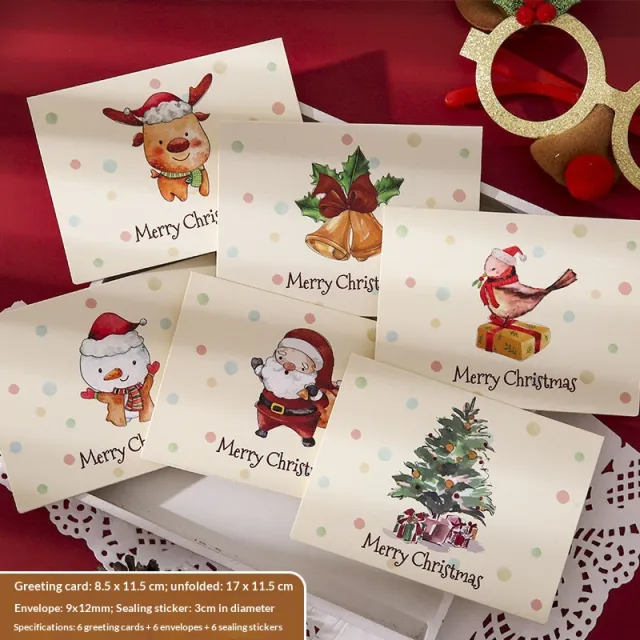 Creative Holiday Gift Wrapping Cards For Christmas Christmas Card With Envelope - Shop at LoveMi