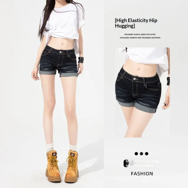 Women's High Waisted Slim Fit Thin Denim Jeans Blue - Shop at LoveMi