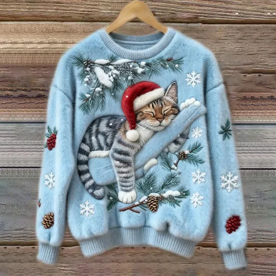Women's 3D Digitally Printed Christmas Hoodie - Image 3-2Xl