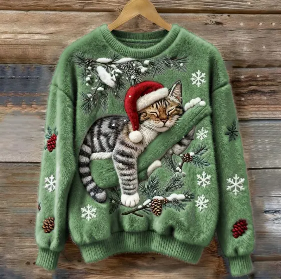 Autumn And Winter Women's Christmas Sweaters - F0Ieawojfmkl-M