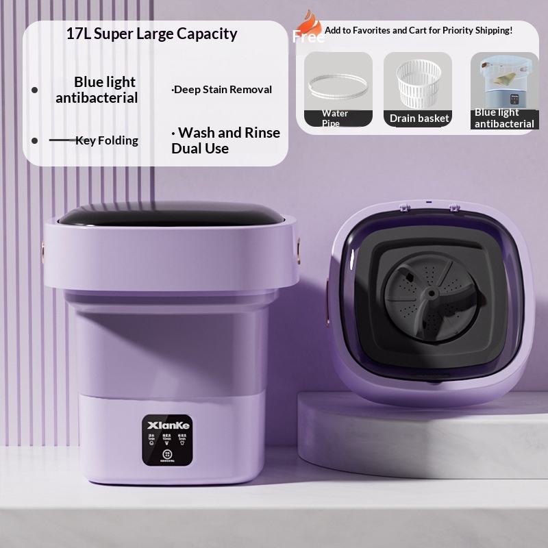 Mini Foldable Home-use Portable Sterilizing Small Washing Machine - Image 5
