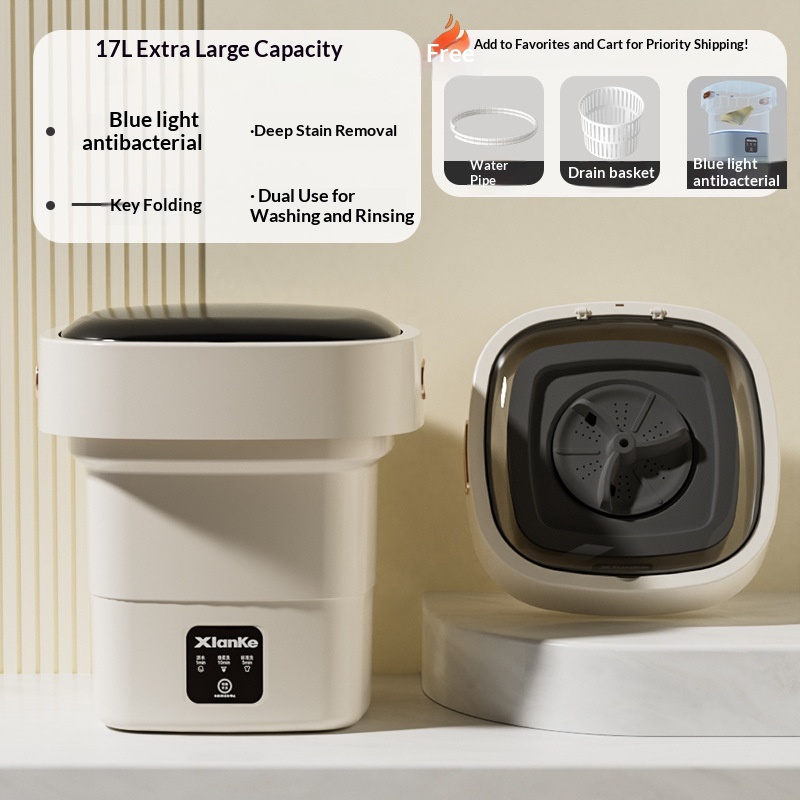 Mini Foldable Home-use Portable Sterilizing Small Washing Machine - Image 8