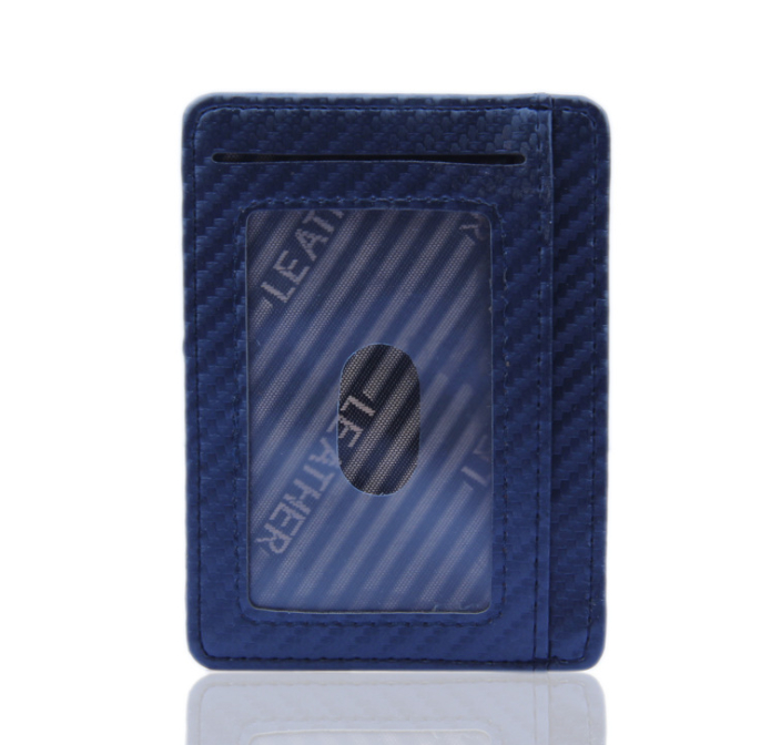Carbon Fiber PU Leather RFID-Blocking Wallet - Image 1 of 5