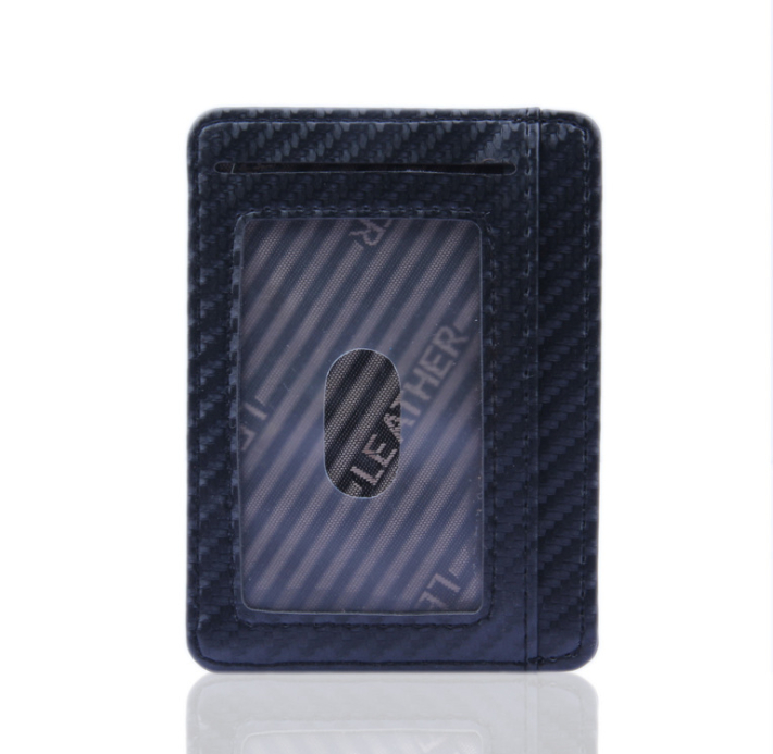 Carbon Fiber PU Leather RFID-Blocking Wallet - Image 2 of 5