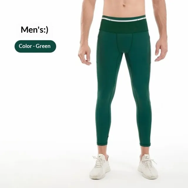 Six Pocket Marathon Jogging Training Sports Running Fitness Yoga Pants Green - Shop at LoveMi