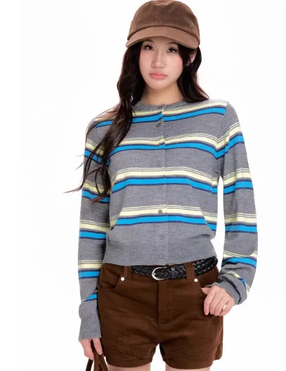 High waisted Slimming Knitted Base Layer Top Light Gray - Shop at LoveMi