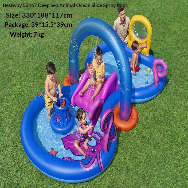 Inflatable Ocean Ball Pit Slide Water Children's Swimming Pool - Image 3