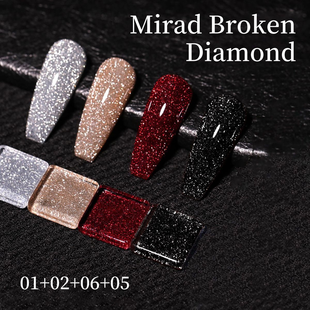 Flashy Reflective Nightclub-style Glitter Nail Gel 3