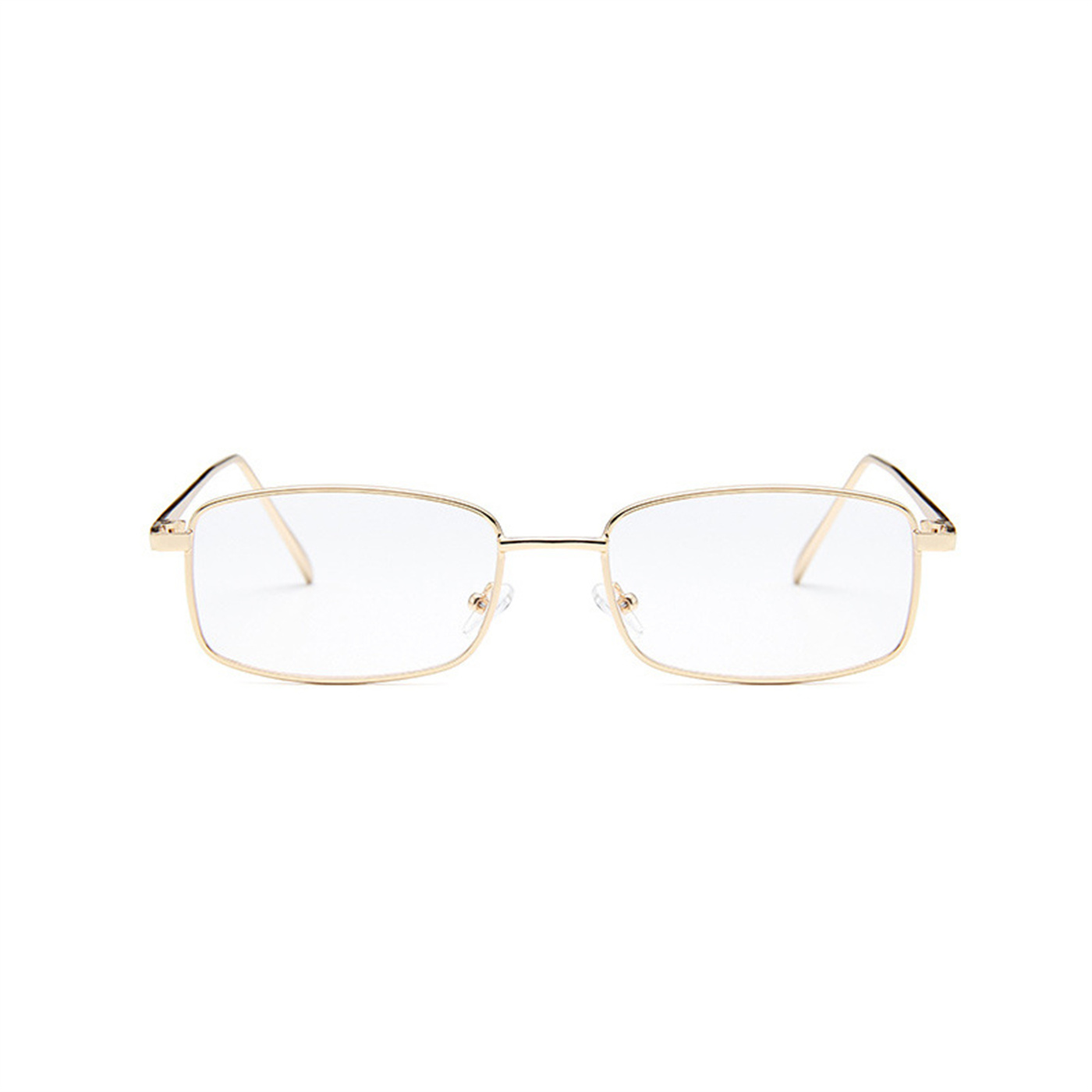 Retro Small Box Square Metal Glasses