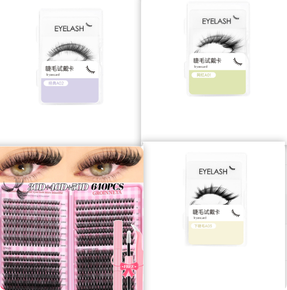 European And American Christmas Dense Segmented High Volume False Eyelash Set 17