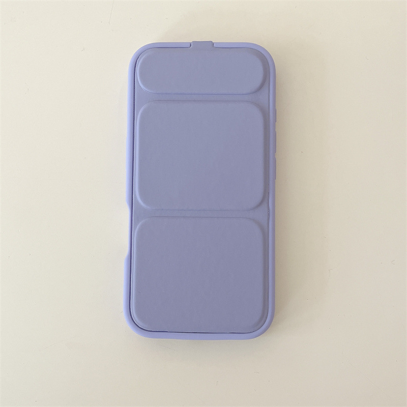 Solid Color Flip Cover Stand Phone Case Anti-Drop - Image 3