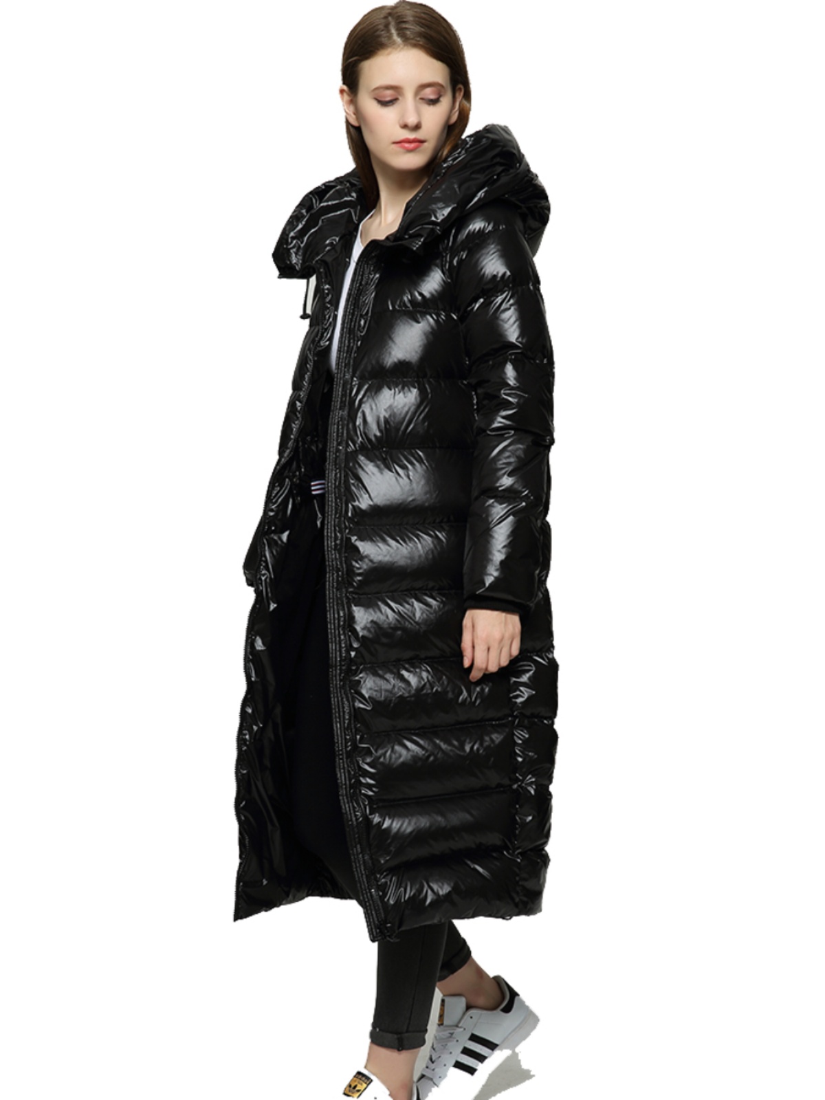 Cocoon-style White Duck Down Insulated Coat - Image 1