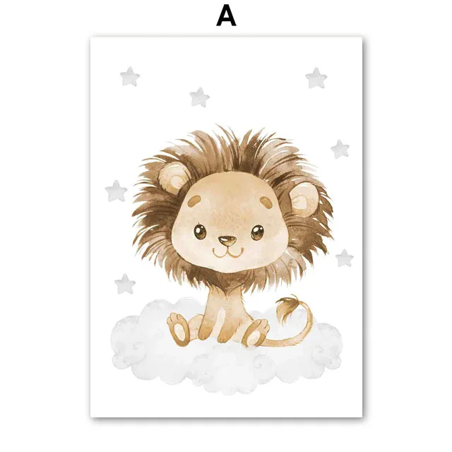 Room Decorative Kindergarten Wall Oil Paintings Printed Artworks - Shop at LoveMi