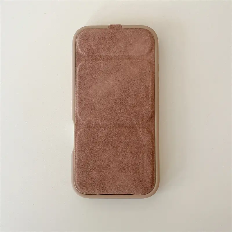 Solid Color Flip Cover Stand Phone Case Anti-Drop