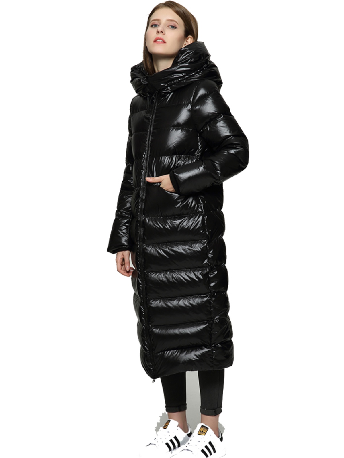 Cocoon-style White Duck Down Insulated Coat - Image 2