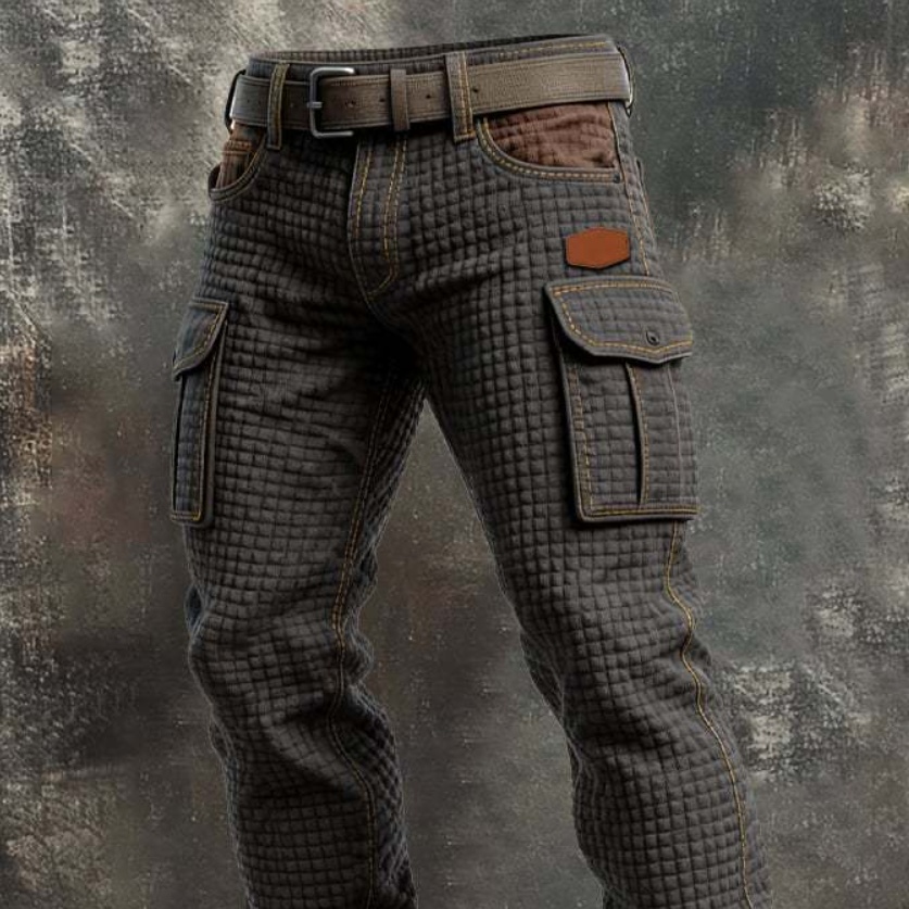 Punk Men's Vintage Work Pants