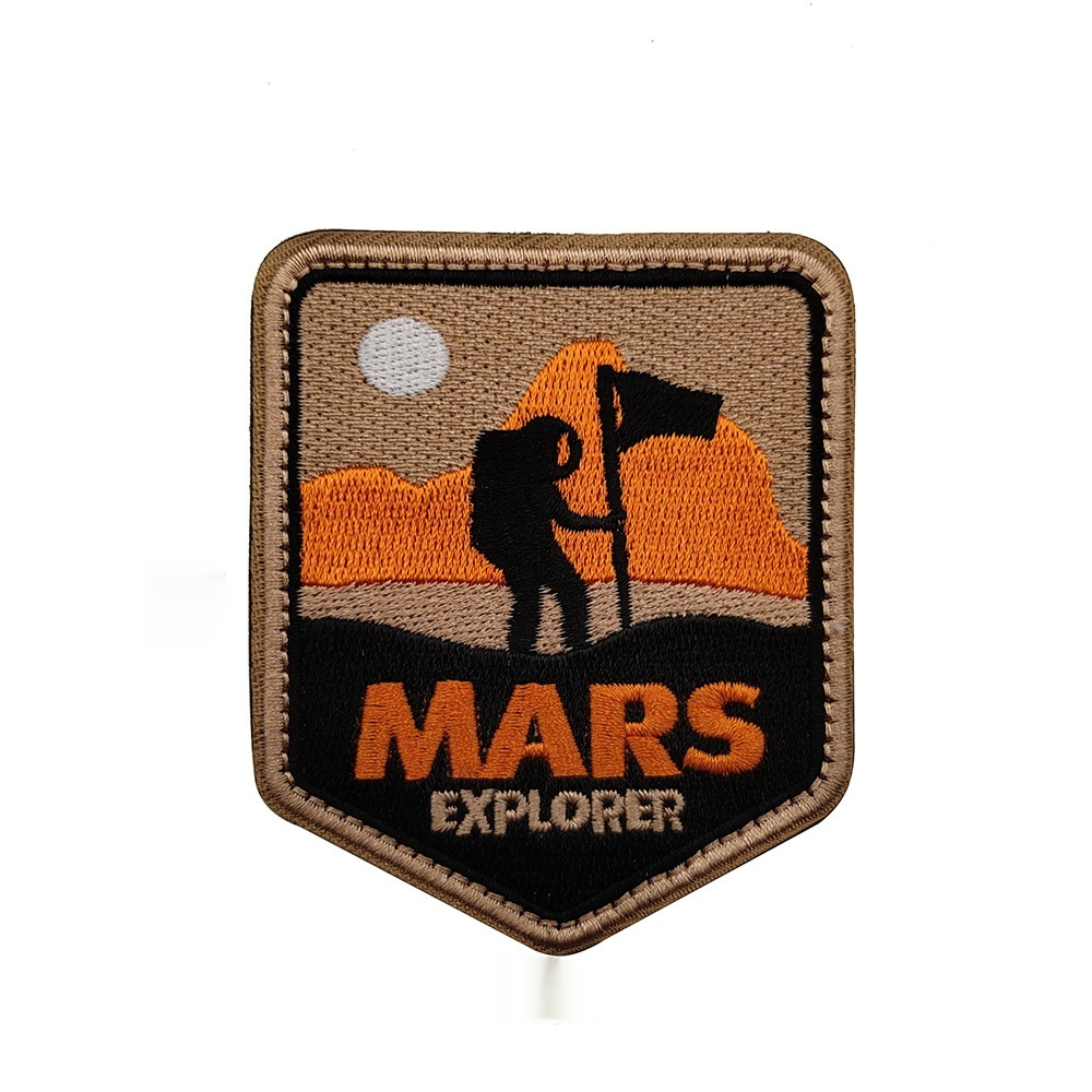 Outdoor Camping Nature Scenery Hook-and-loop Embroidered Bag Patch