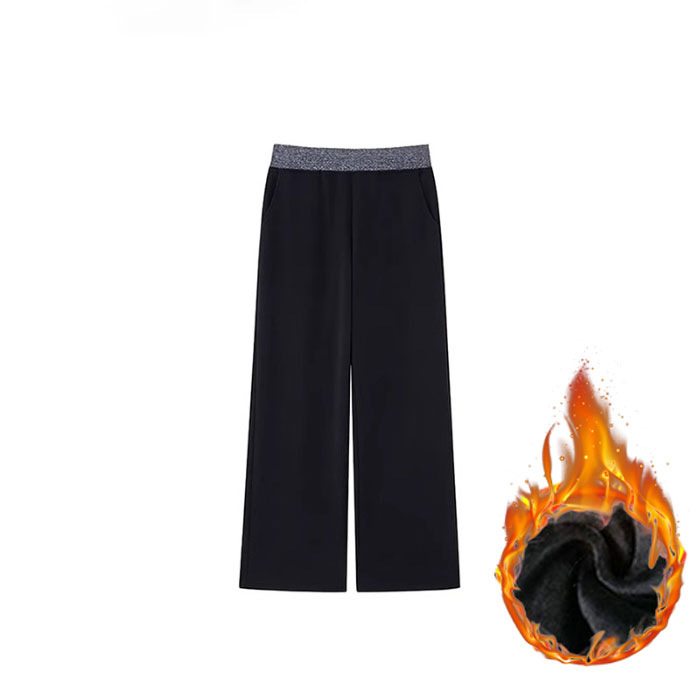 Women’s Autumn/Winter Fleece-Lined Sweatpants – Relaxed Fit with a Flattering, Streamlined Look - Image 5