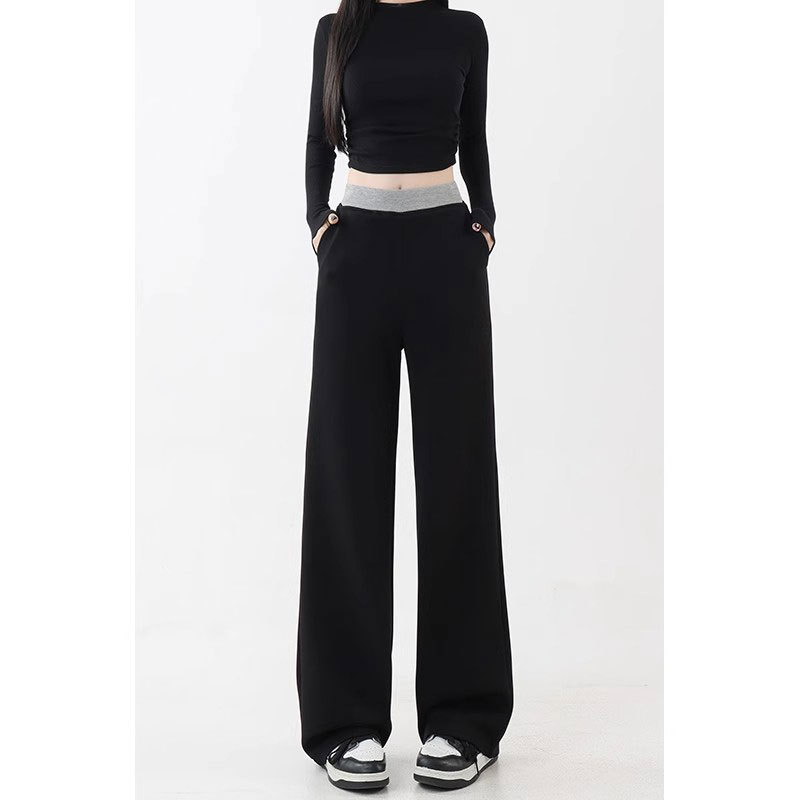 Women’s Autumn/Winter Fleece-Lined Sweatpants – Relaxed Fit with a Flattering, Streamlined Look - Image 2