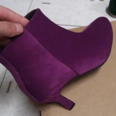 Brown Women's Boots, Upper Material Suede Purple - Shop at LoveMi