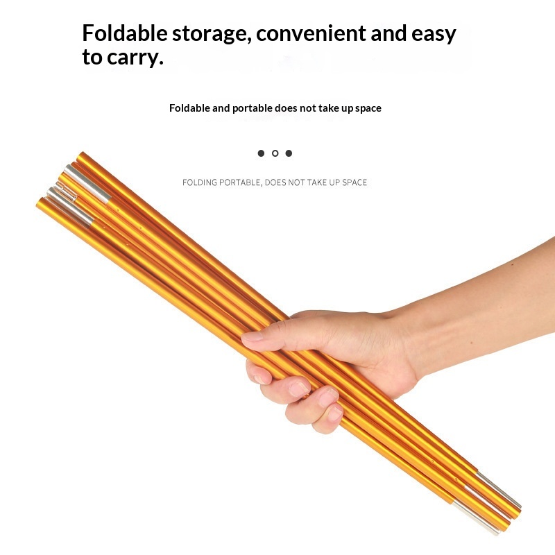 Fiberglass Poles For Single And Double-person Tents 3-4 Pole Support Design Extra-thickFoldable Outdoor Tent Poles - Image 2