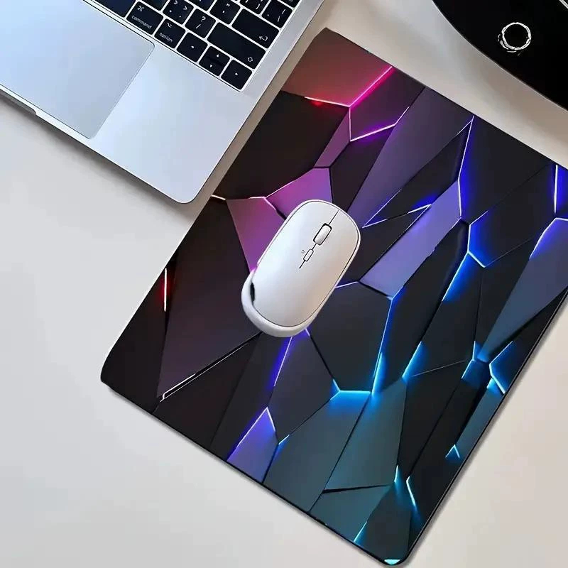 Custom Gaming Laptop And Desktop Anti-slip Geometric-pattern Gaming Mouse Pad 3