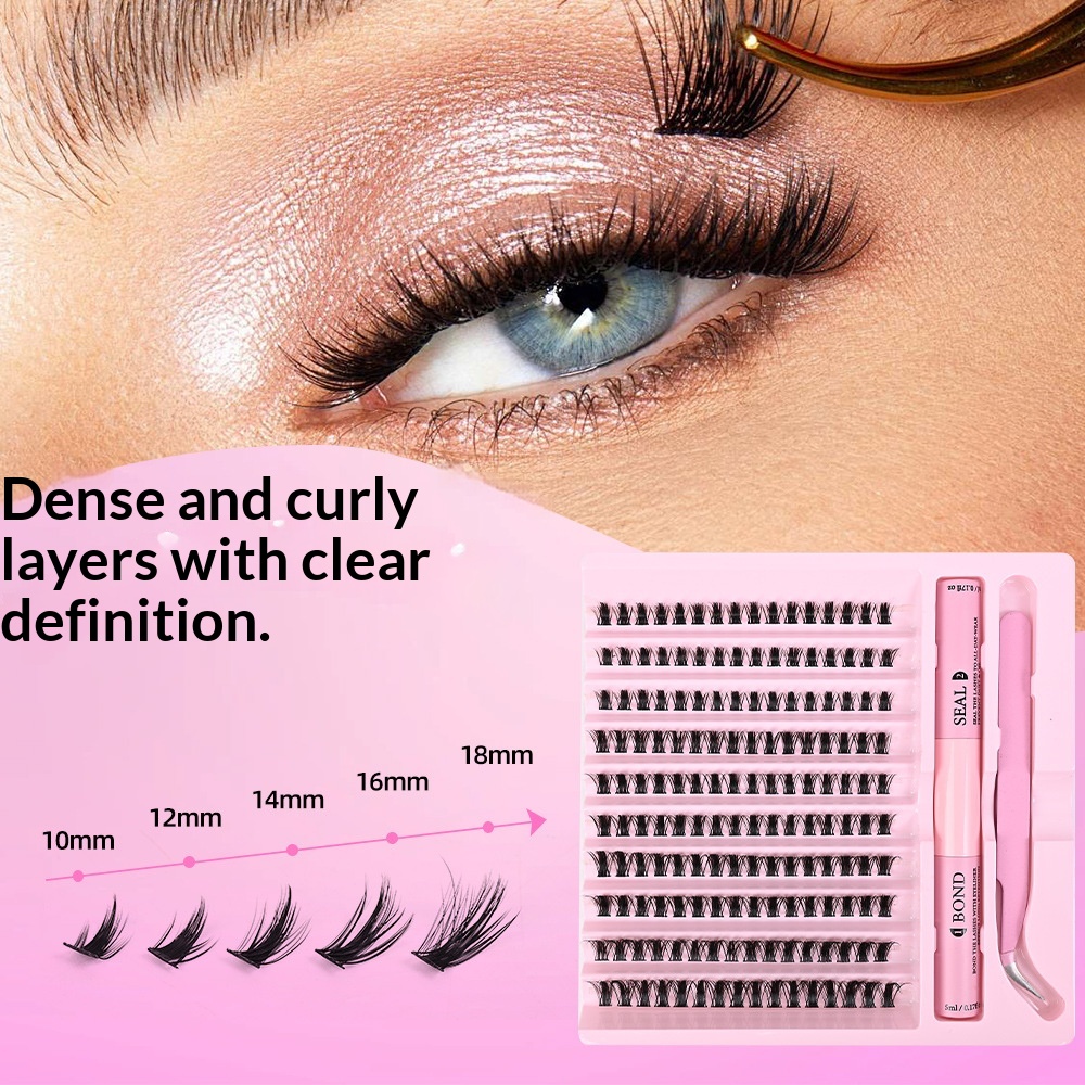 Segmented Single-Cluster DIY Eyelash Kit 3