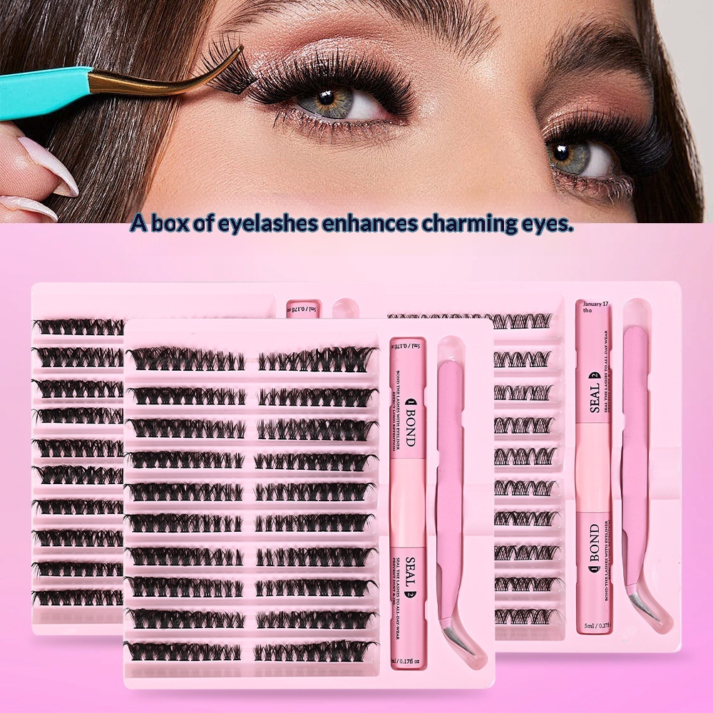 Segmented Single-Cluster DIY Eyelash Kit