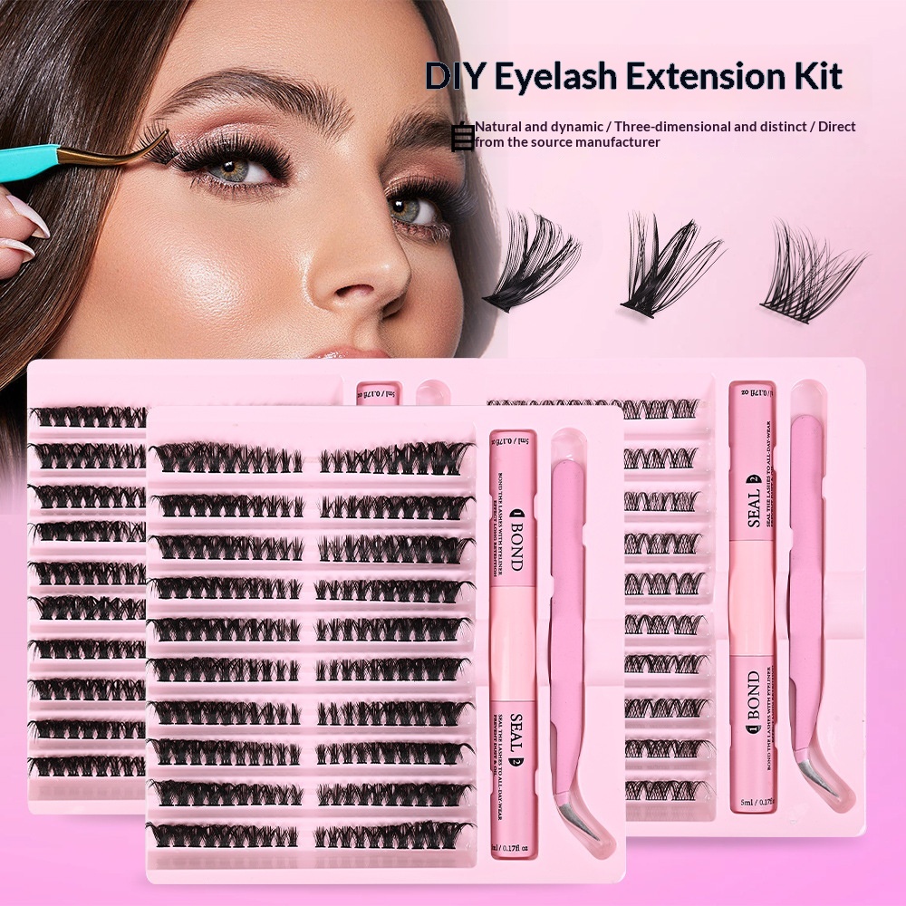 Segmented Single-Cluster DIY Eyelash Kit