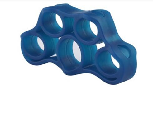 Silicone Finger Trainer Rehabilitation Chest Expander Dark Blue 5 Kg 11 Lbs - Shop at LoveMi