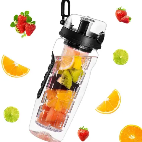 32Oz Fruit Infusing Infuser Water Bottle BPA Free Plastic