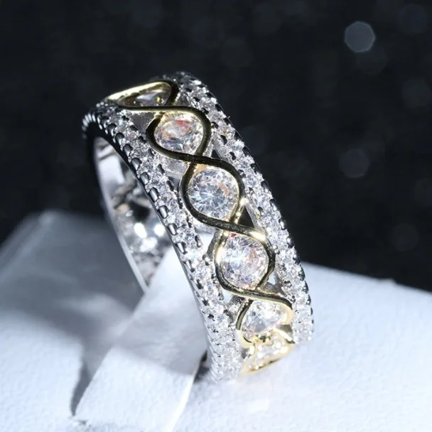 Elegant Female Zircon Stone Ring Finger Rings for Women