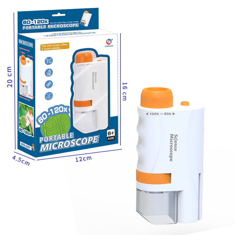 Microscope Children's Handheld Portable Educational Toy - Image 4
