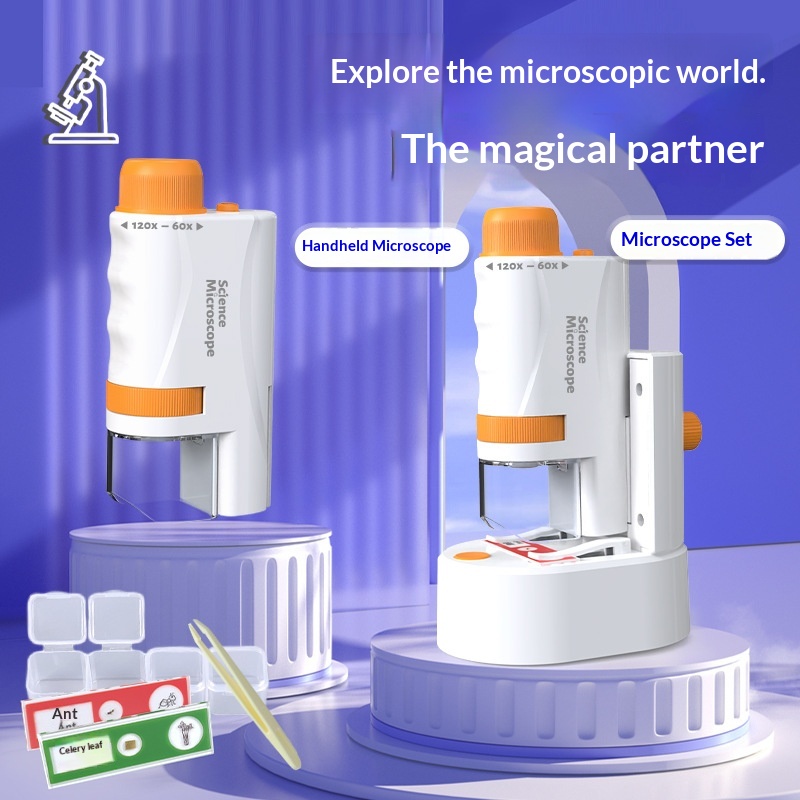 Microscope Children's Handheld Portable Educational Toy