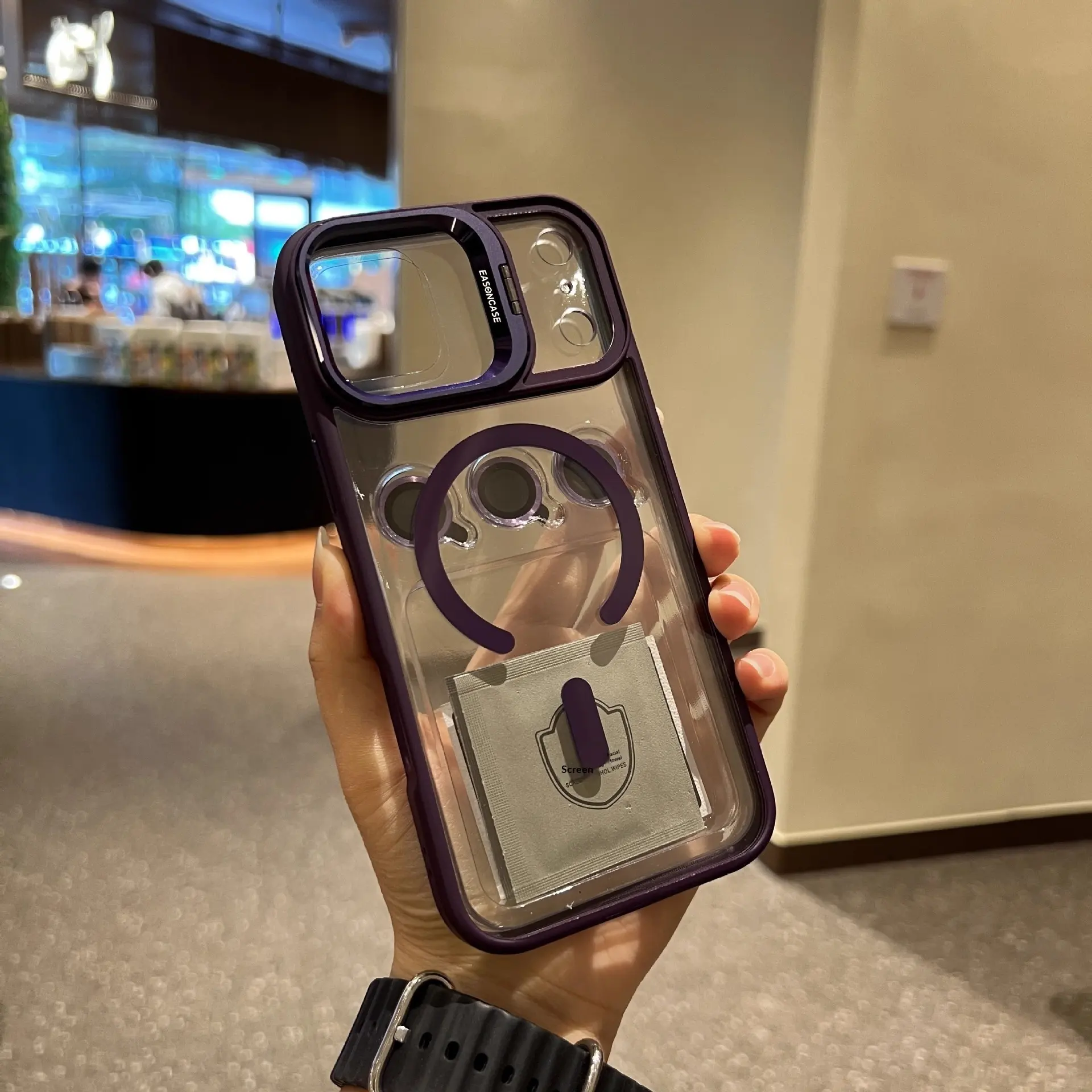 Phone Case With A Metal Lens Holder