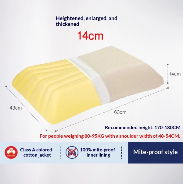 Thickened High-Loft Pillow – Supportive, Non-Flattening Design Ideal for Side Sleepers - Image 4