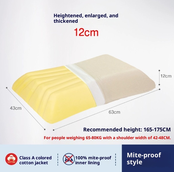 Thickened High-Loft Pillow – Supportive, Non-Flattening Design Ideal for Side Sleepers - Image 3