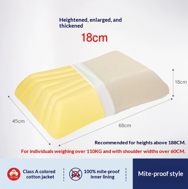 Thickened High-Loft Pillow – Supportive, Non-Flattening Design Ideal for Side Sleepers - Image 6