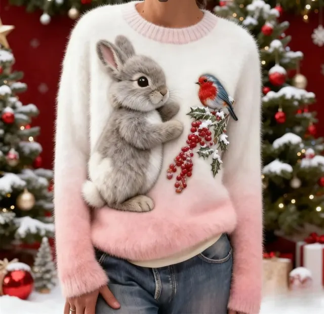 Digital printed Christmas patterned Women's Flannel Hoodie Mfhfwuz5Kqmw808 - Shop at LoveMi