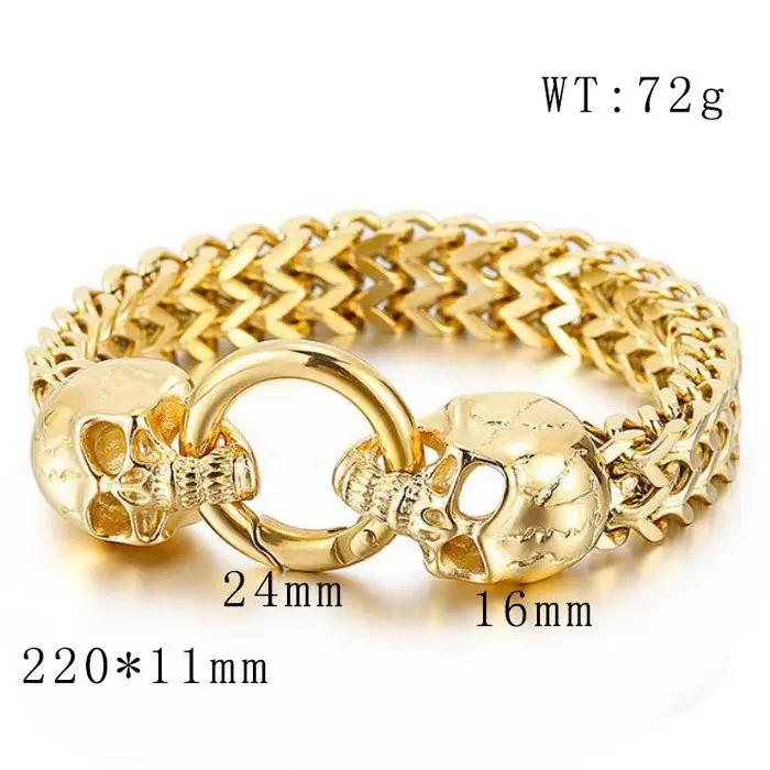 Trendy European And American-style Single-layer Titanium Steel Bracelet