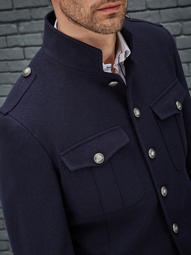 New Vintage-style Men's Business Slim-fit Short Coat - Image 1