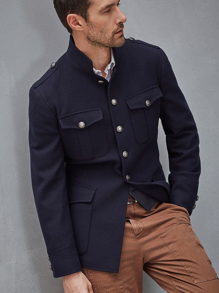 New Vintage-style Men's Business Slim-fit Short Coat - Image 2