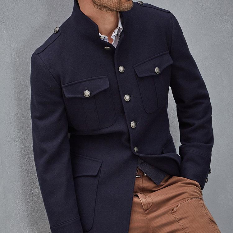 New Vintage-style Men's Business Slim-fit Short Coat