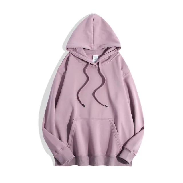 Ultra soft Silver Fox Fleece lined Thickened And Insulated Hooded Sweatshirt Purple - Shop at LoveMi